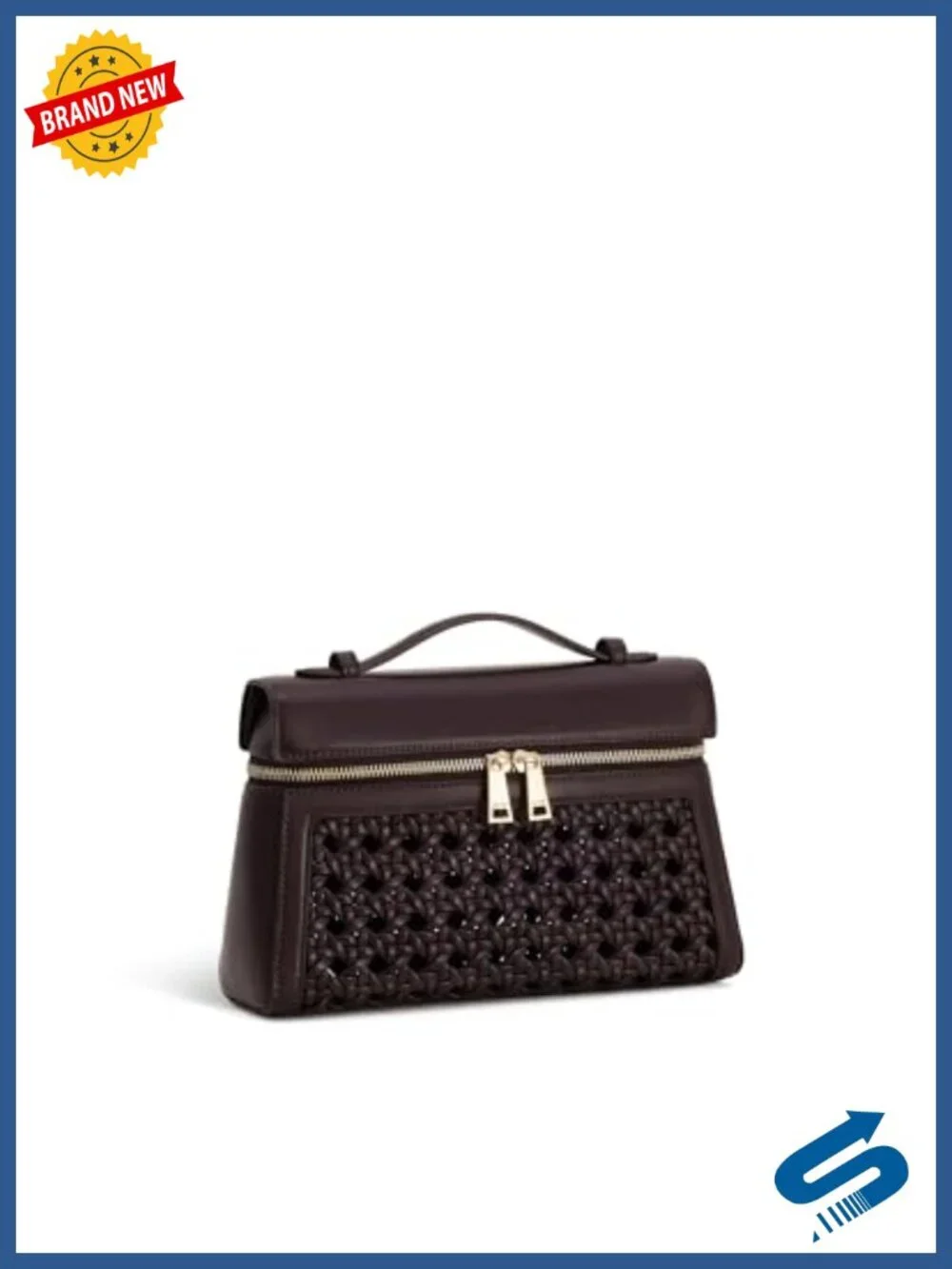 Vegan Leather Top Handle Satchel Crossbody Handbag